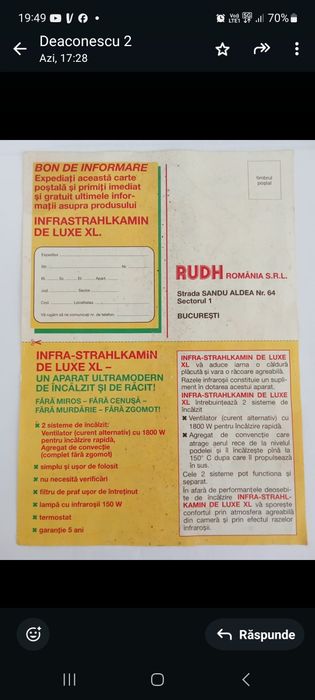 Aparat electric 1800W de incalzit si racit