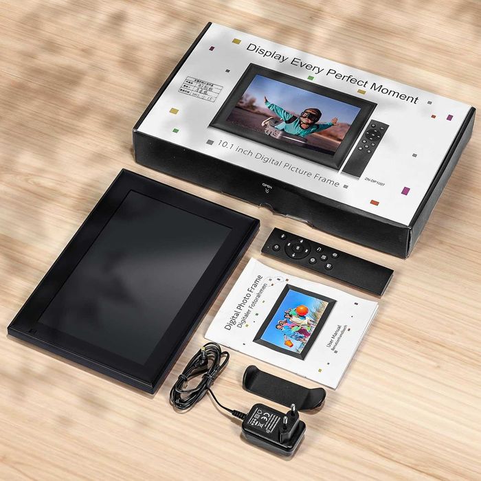 OBVHNUA 10.1-инчова цифрова фоторамка 128 GB с дистанционно