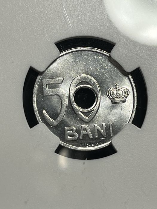 50 bani 1921 MS64, gradata NGC