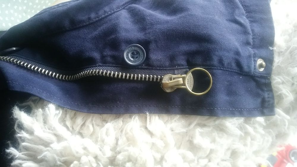 Zara TRF - Geaca iarna XS 100% bumbac cotton dublură detașabilă blană