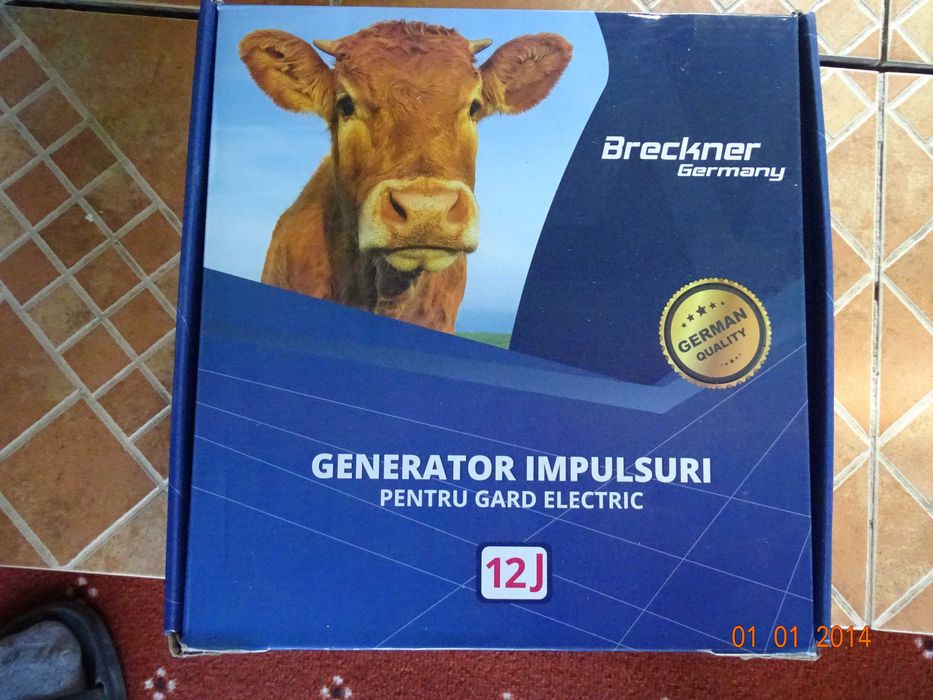Aparat generator de impulsuri 12 Joule pentru gard electric 12V/220V Breckner Germany