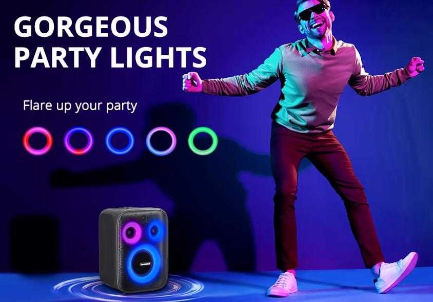 Портативен Китарен Усилвател 120W Караоке Парти Бас Tronsmart Halo 200