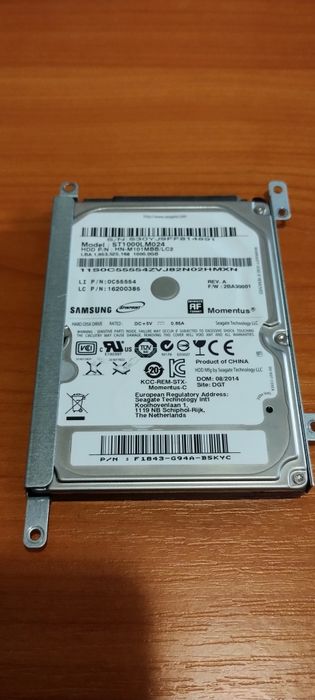 Vând HDD SATA Samsung 1Tb (laptop)