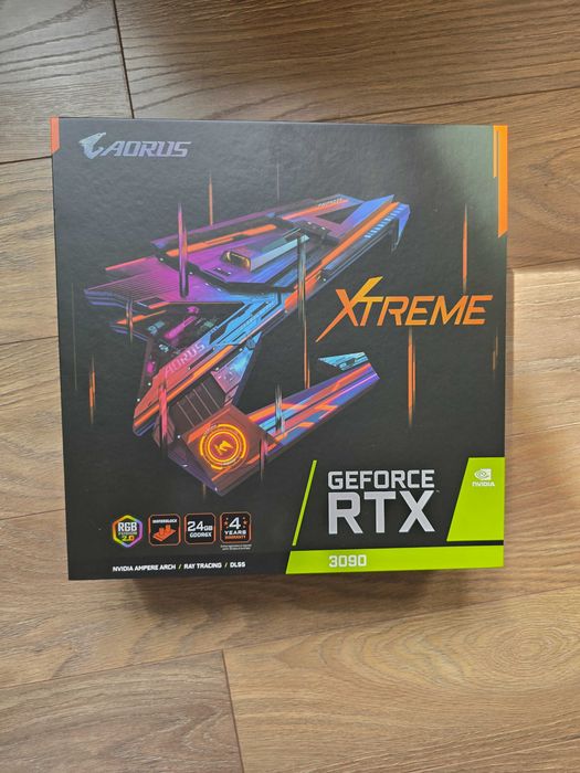 gigabyte rtx 3090 aorus xtreme с водно охлаждане