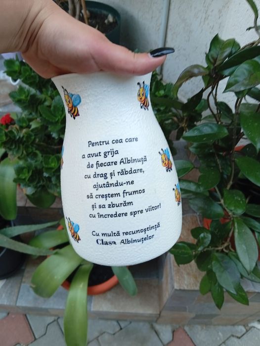 Vaza personalizata pentru cadre didactice