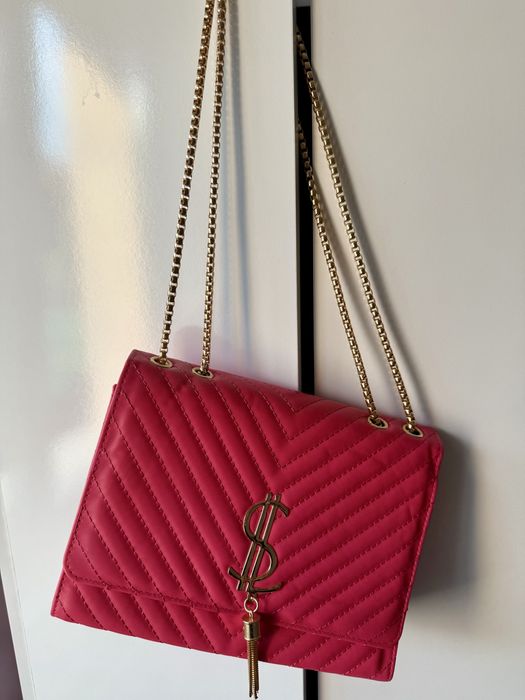 Нова розова чанта с регулируеми дръжки