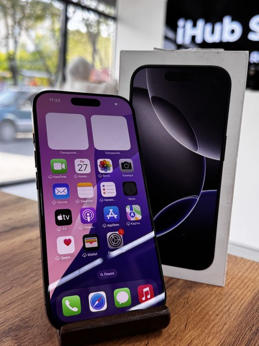 iPhone 16 Pro•128GB/100%Қара(Black Titanium) Айфон16Про•128гб/100%