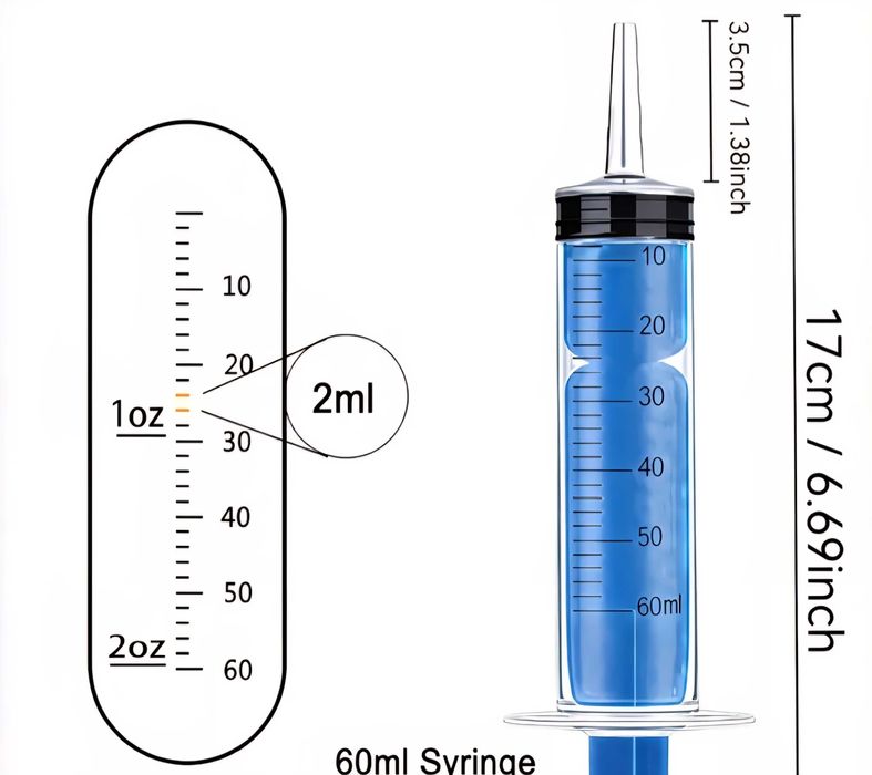 Спринцовка, подходяща за захранване на малки птиции