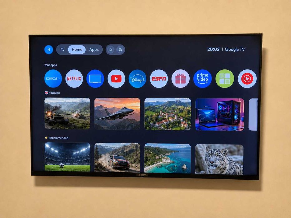 Sony Bravia KD-50X89J 4K, 120 Hz, Google TV + suport perete