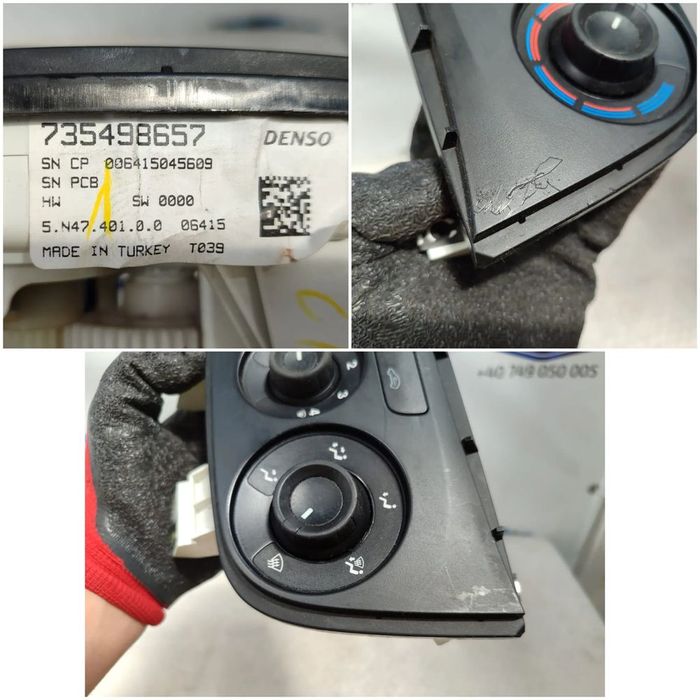PANOU COMANDĂ CLIMA / AC MANUAL OPEL COMBO D 2012–2018 / COD OEM 735498657 (5E2)