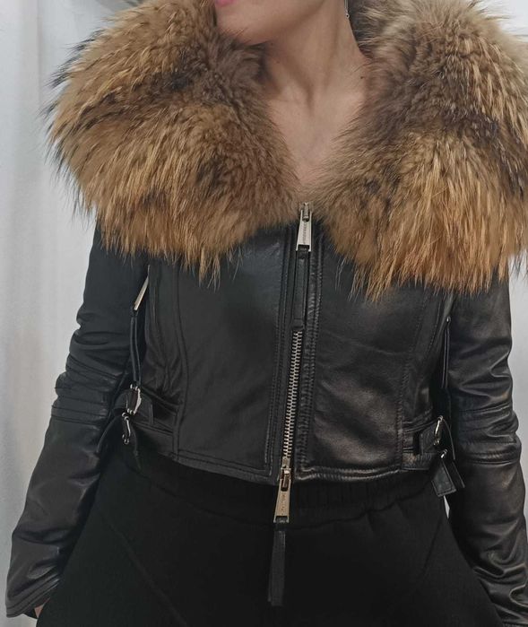 Кожаная куртка Dsquare