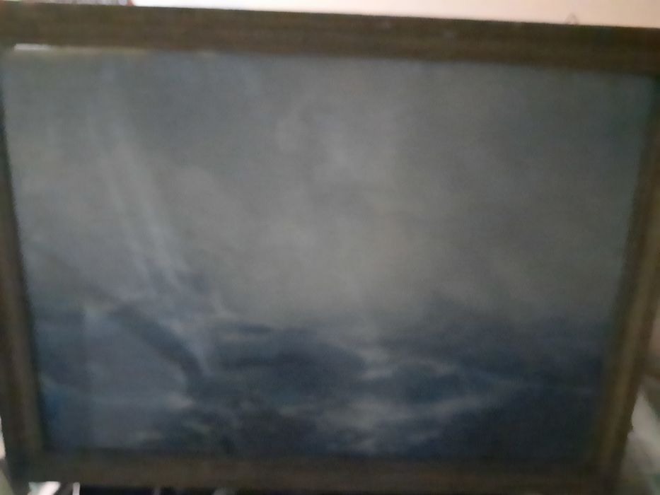 Картина  реклама на бира амстел  Снимка Деветият вал на Айвазовски