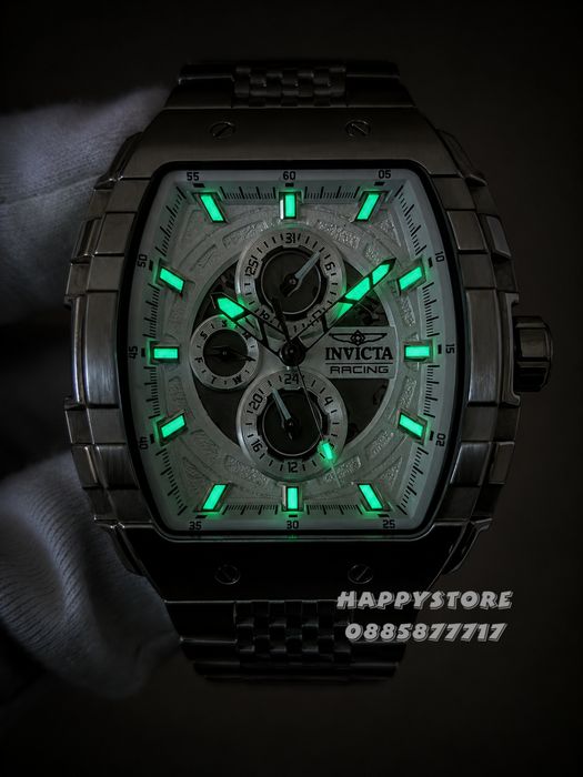 INVICTA Racing Silver Flame 47 mm, Инвикта нов мъжки часовник