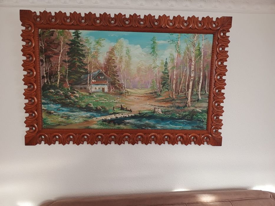 Tablou special cu rama sculptată 120x67