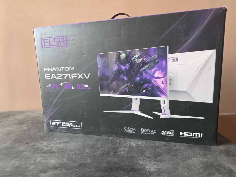 Игровой монитор Elsa IPS 280hz Flat. В идеальном состоянии. Обмен.