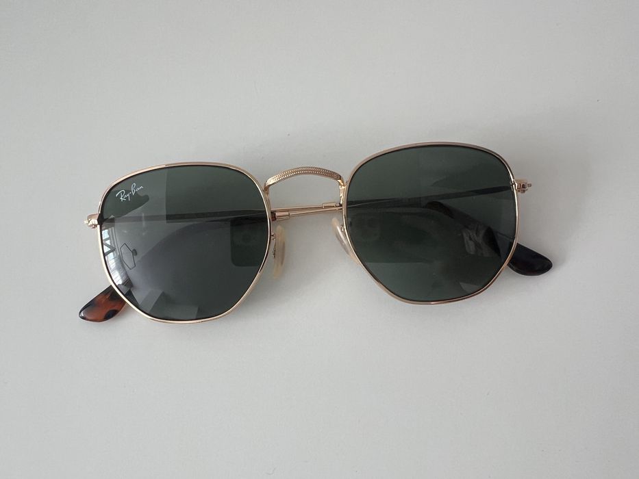 Ochelari RAY BAN, hexagonali, verzi