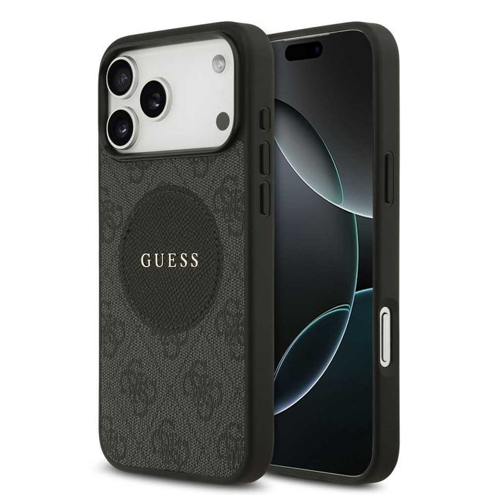 GUESS Калъф Magsafe за iPhone Air 17 17 Pro 17 Pro Max Черен /Classic