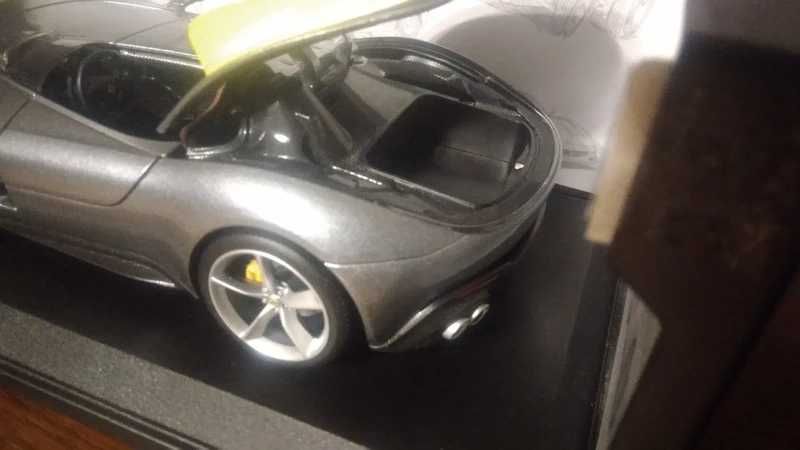 Macheta Bburago 1:18 Ferrari SP1 Monza, cu kit conversie la SP2