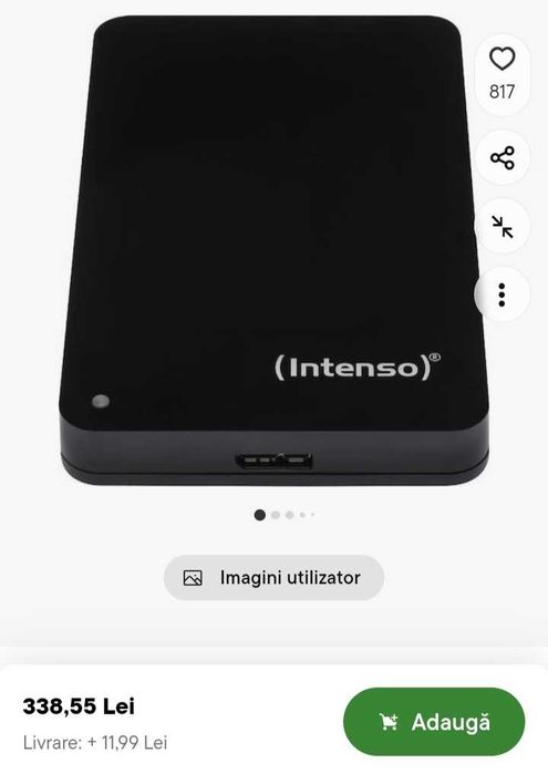 Vand hard disk extern portabil/hdd