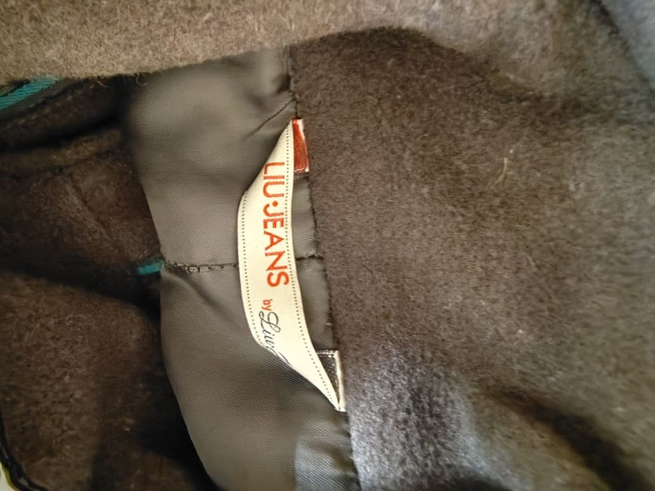 Palton, culoare kaki, lână, Liu Jo