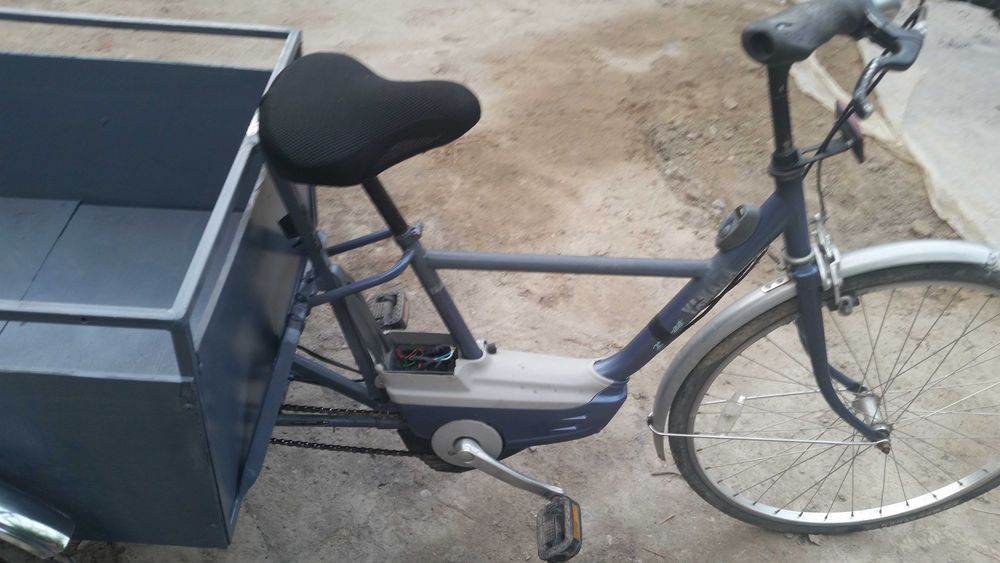 Электровелосипед  грузовой редукторный