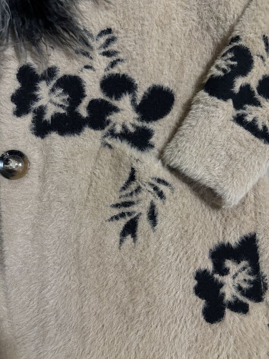 Палто ангора и кашмир с каулка от лама