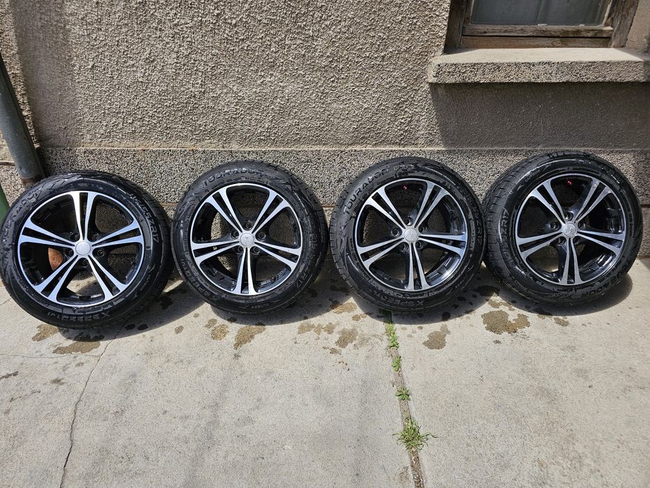 Джанти 5x114.3 с гуми 215/55/17 NISSAN  MITSUBISHI  RENAULT MAZDA HONDA  ...