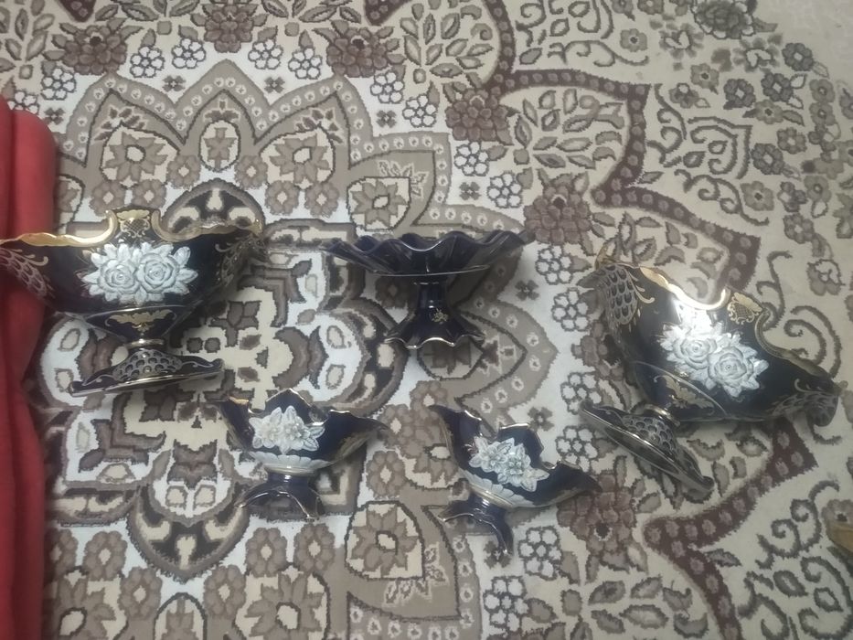 ваза для Фруктов и Хрустальная набор