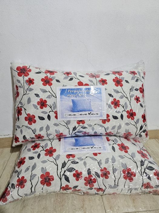 Set 2 perne 40x70 cm – Noi cu etichetă | Moi, pufoase | Livrare OLX