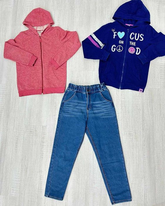 Джинсы, кофта, толстовка