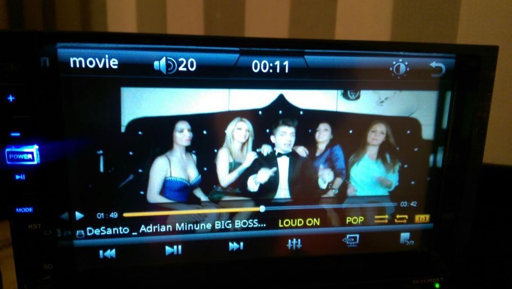 Dvd2din,4x60w,mp4,touchscreen,usb+sina fixare+telecomanda3lunigarantie