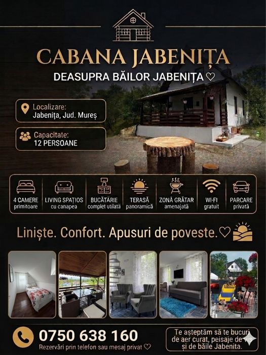 Cabana Jabenita deasupra bailor Jabenita