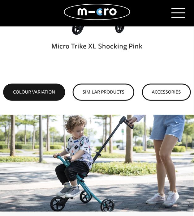 Tricicleta micro Micro Trike XL