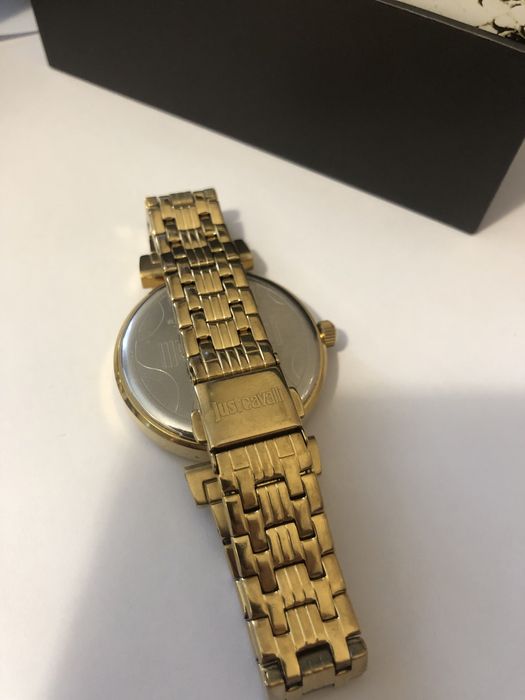 Ceas Dama Just Cavalli multe pietricele /Auriu