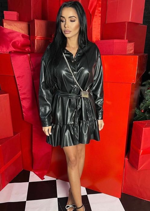 Кожена рокля LBD