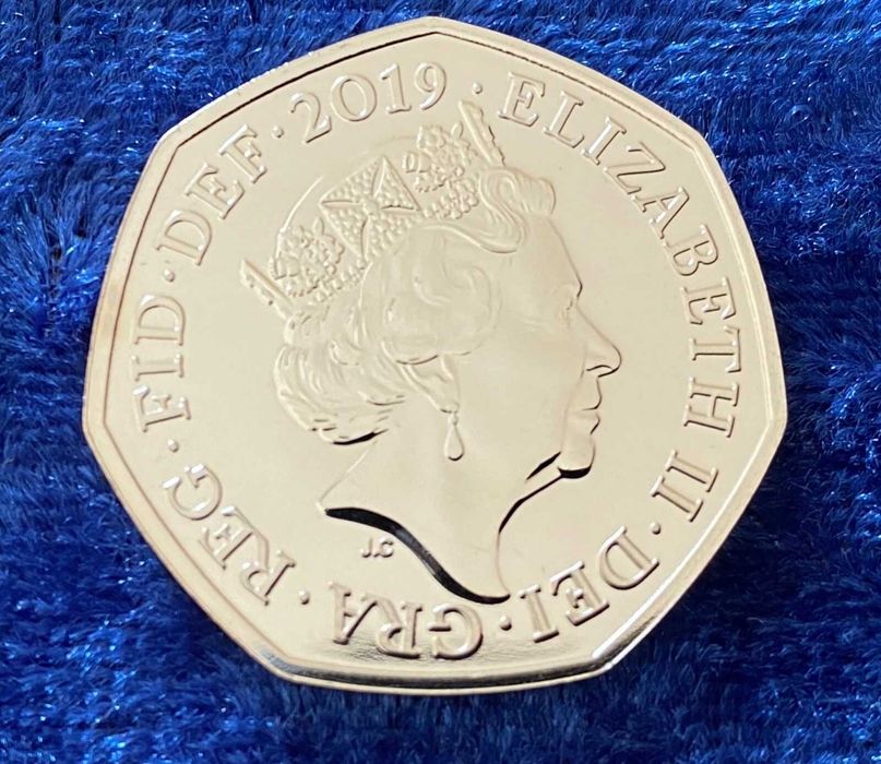 Монета 50 пенсов Великобритании Шерлок Холмс