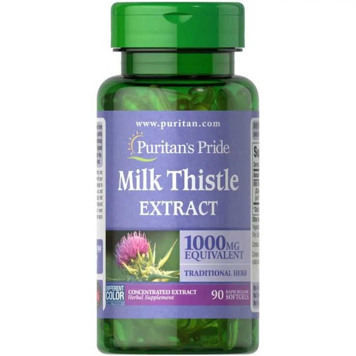 Milk Thistle Extract Расторопша 1000 мг 90 капс. Америка
