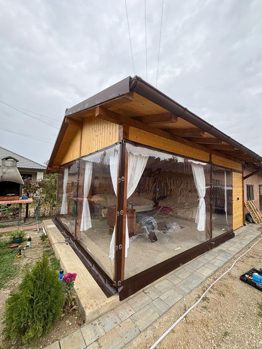 Folie PVC pentru închis terase/foișoare/balcoane