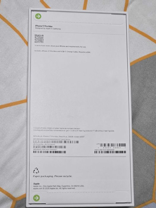 Iphone 17 PRO MAX 256 GB