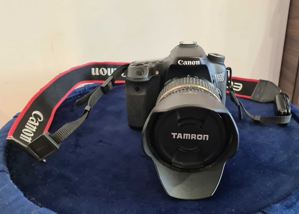 Canon EOS 70D с обектив Tamron SP 17-50 f/2.8 Di II VC +допълнения