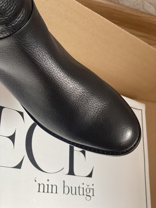 Сапоги кожаные