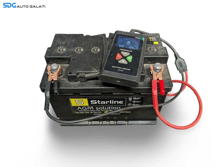 Baterie Acumulator Auto AGM 70AH 760A Starline 44477800S Volkswagen Audi Seat Skoda Ford Opel Toyota BMW Mercedes Renault Peugeot Dacia [L9798]