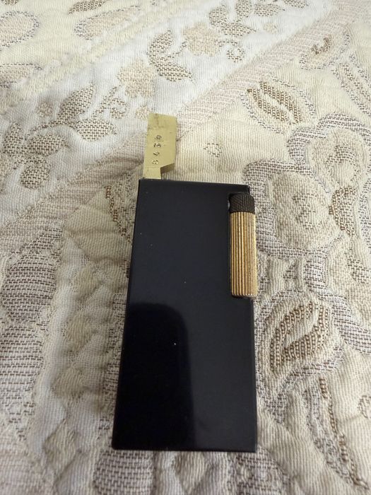 Запалка. RIVO Lighter with Clock Swiss Made Vintage BLACK GOLD
