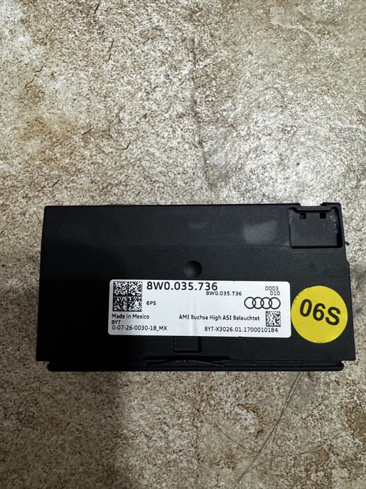 Port USB Audi A4 A5 Q5 B9 Carplay Android Auto 8W0035736