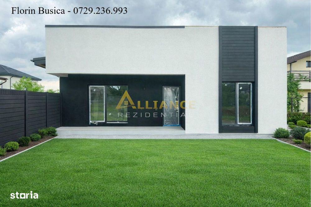 Casa individuala parter ~ 4 camere 2 bai + dressing ~ teren 425mp