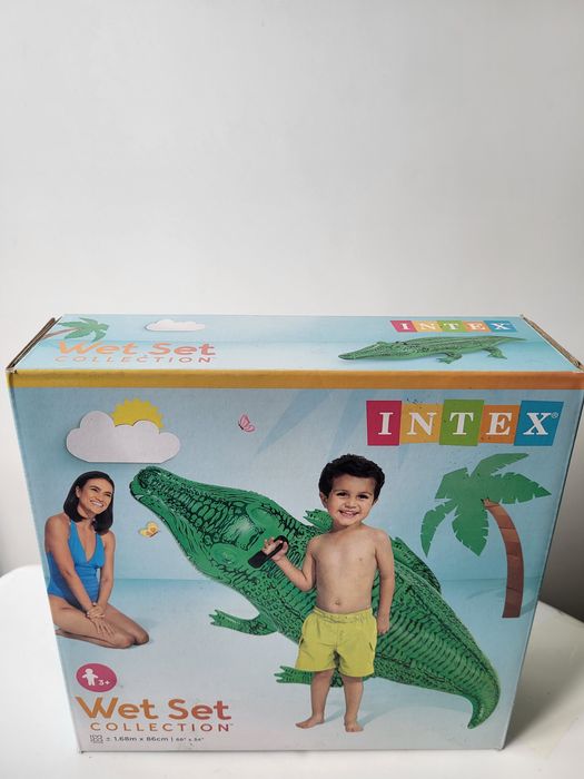 Надувной  крокодил для бассейна