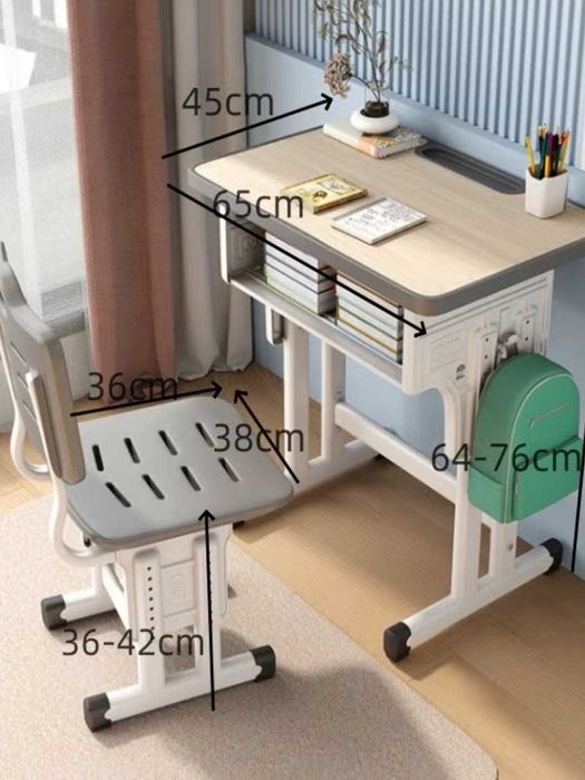 Детский стол и стул набор регулируемой высоты,