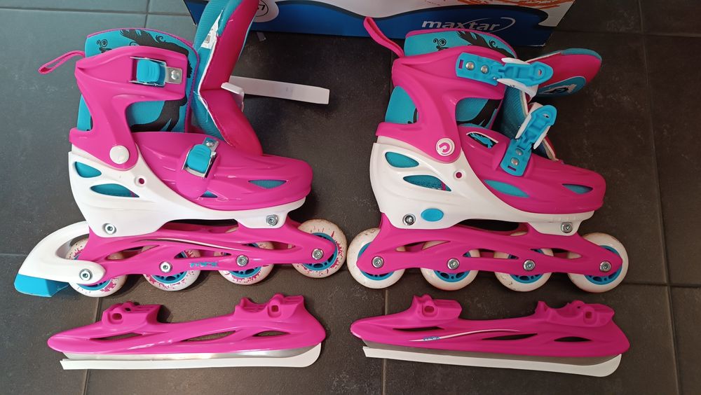 Ролери 3в1,ролкови кънки  с кънки за лед