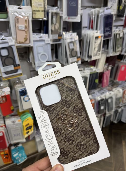Iphone 15 pro max оргинален кейс на Guess
