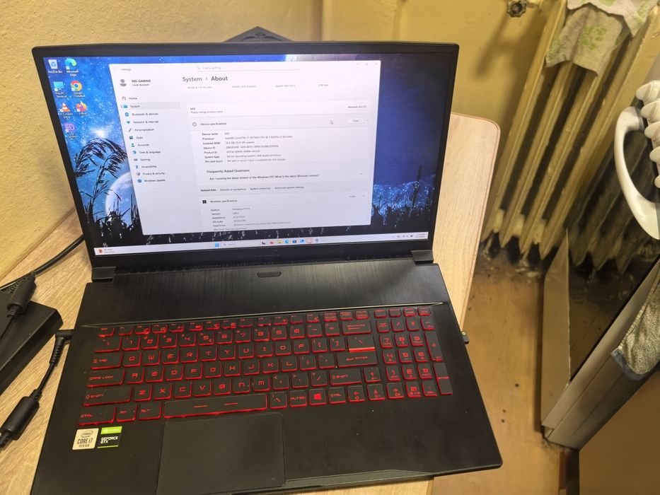 Leptop MSI MS-17F3 I7 10750H 16g ram